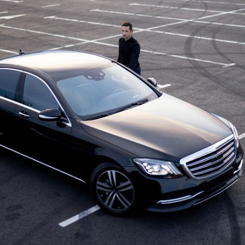 Photo de voiture de chauffeur privé
